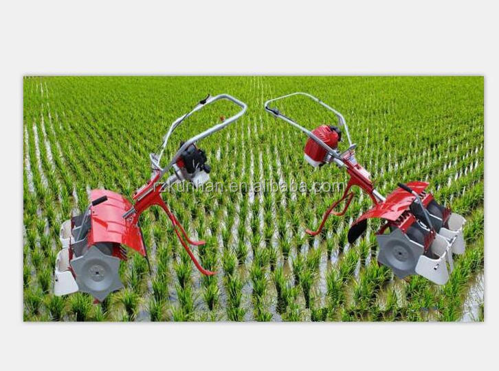 Hot Sale Mini Power Tiller Paddy Field 2-row Rice Weeder