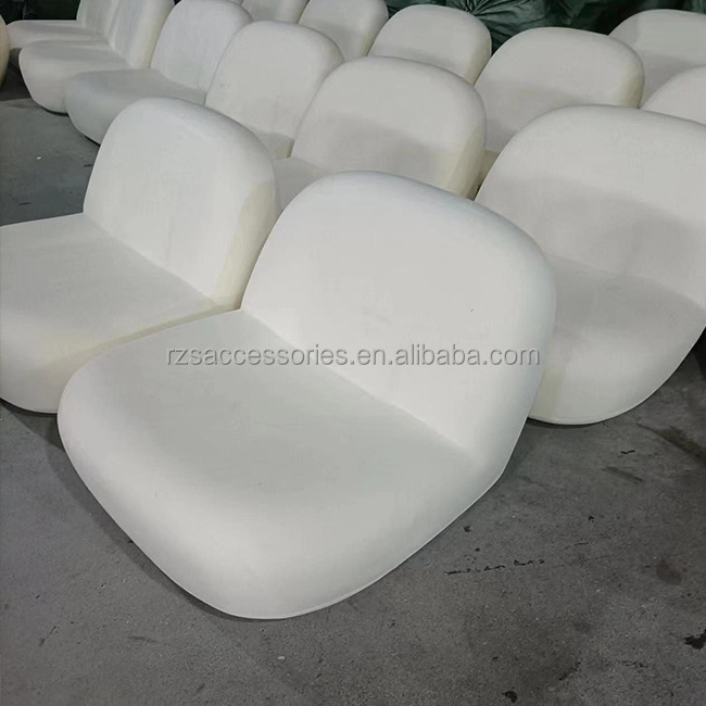 Fashionable  High density PU molded  foam  single sofa style  semi finished  furniture chair accessories