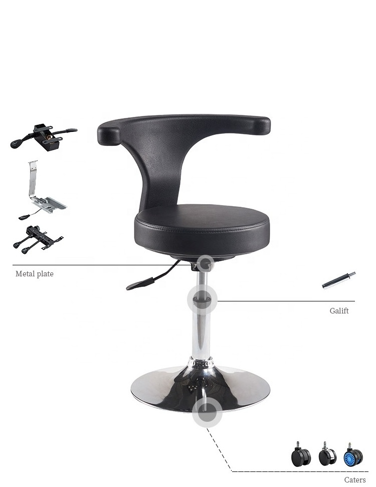 China Supplier doctor stool office chair, metal lab stools mobile dental chair for hotel lobby