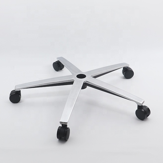 Chrome Leg Aluminum Alloy Rotate Chair Mesh Bases Office chair parts