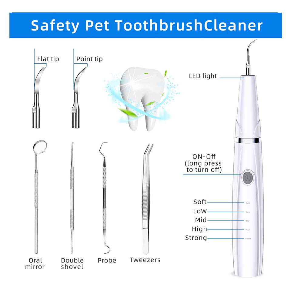 Oral irrigator tonsil stone remover tooth cleaner ultrasonic plaque remover for dogs