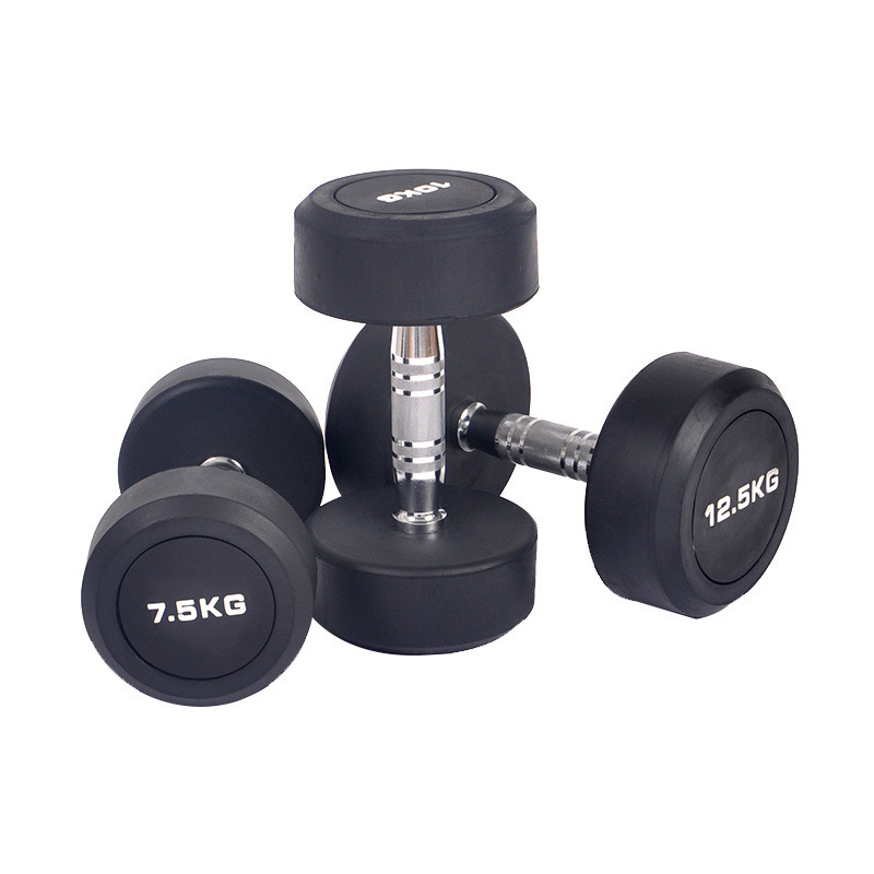 Gym Equipment Fitness&Bodybuilding Fitness Accessories Round Head Dumbbells Rack Set