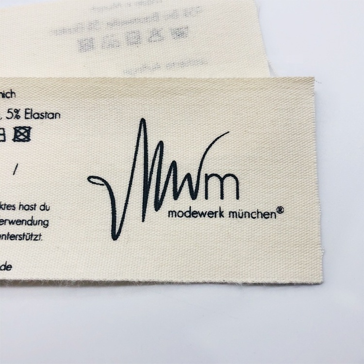 Custom Cotton Woven Label with Your Brand Logo,Soft Cotton Woven Label