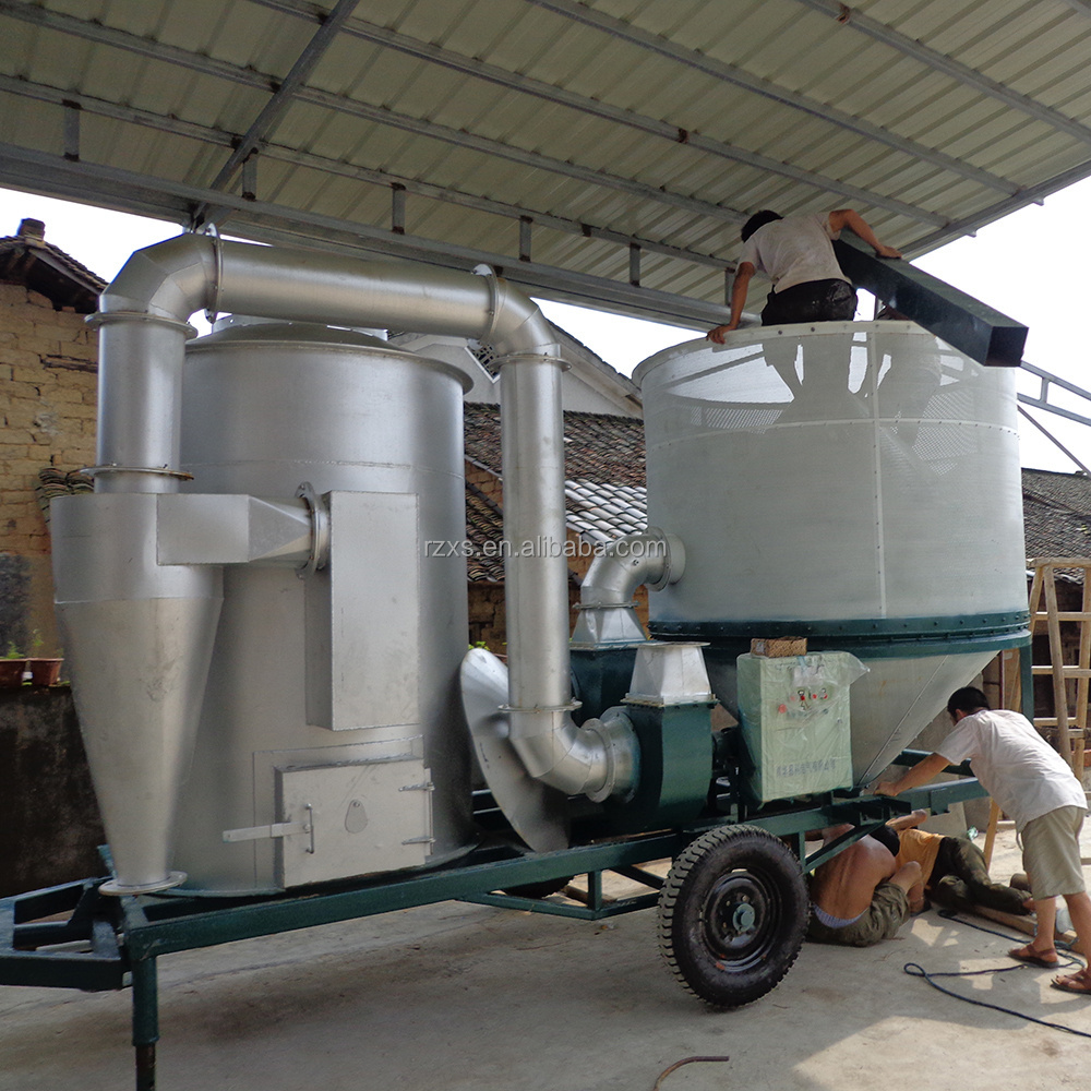 5HGN-70B 7 tons mini small mobile portable mechanical grain paddy drying rice dryer machine with biogass burner in philippines