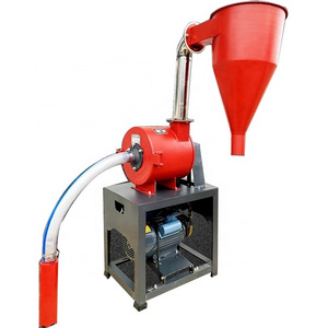 Self suction type spice grinding machine grain milling powder making feed hammer crusher corn pulverizer