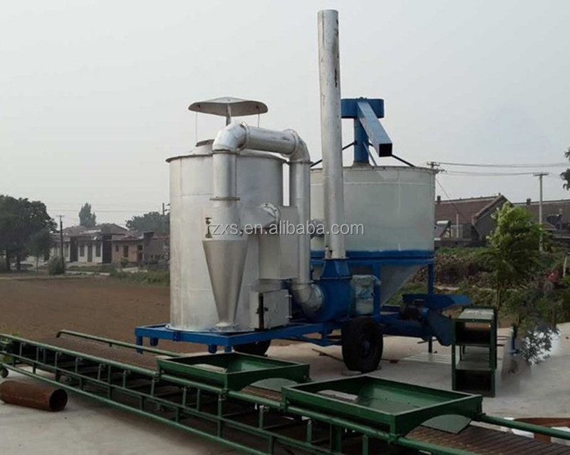 5HGN-70B 7 tons mini small mobile portable mechanical grain paddy drying rice dryer machine with biogass burner in philippines