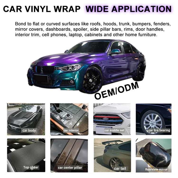 Vinyl Supplier Wholesale Factory Price Chrome Matte Metallic Satin Color Self-Adhesive Film Auto Stickervinyl Wrap Rolls For Car