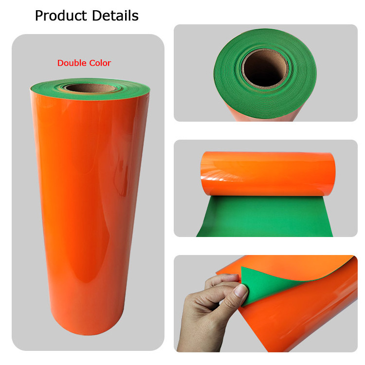 Wholesale High Density foam thick heat press 0.8mm thickness two-color film Silicone 3d tpu thick heat transfer vinyl