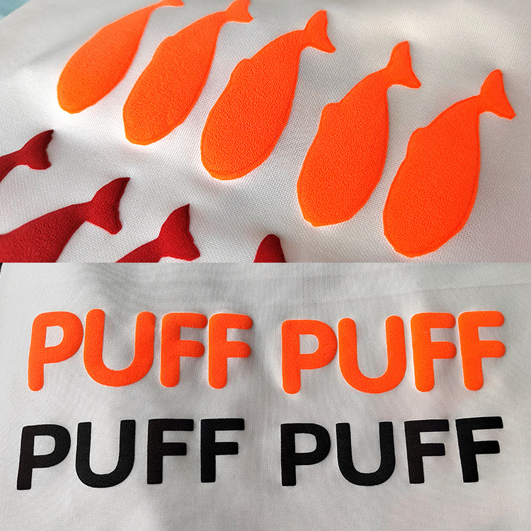 Wholesale Custom Heat Transfer Puff Vinyl 3D Logo Printing Flock Heat Transfer Sticker For Clothes