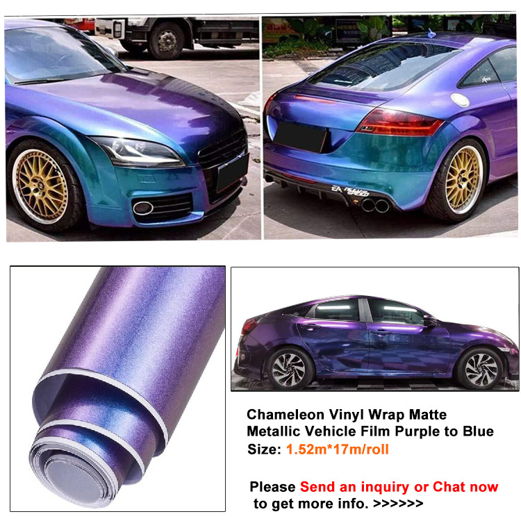 Vinyl Supplier Wholesale Factory Price Chrome Matte Metallic Satin Color Self-Adhesive Film Auto Stickervinyl Wrap Rolls For Car