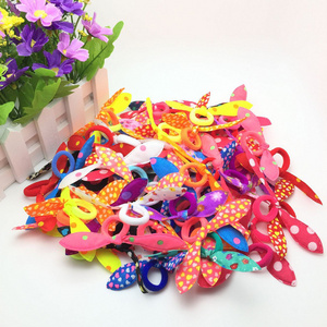 Children elastic hairband polka bow rabbit ears headbands girl scrunchies kids pony hair accessories