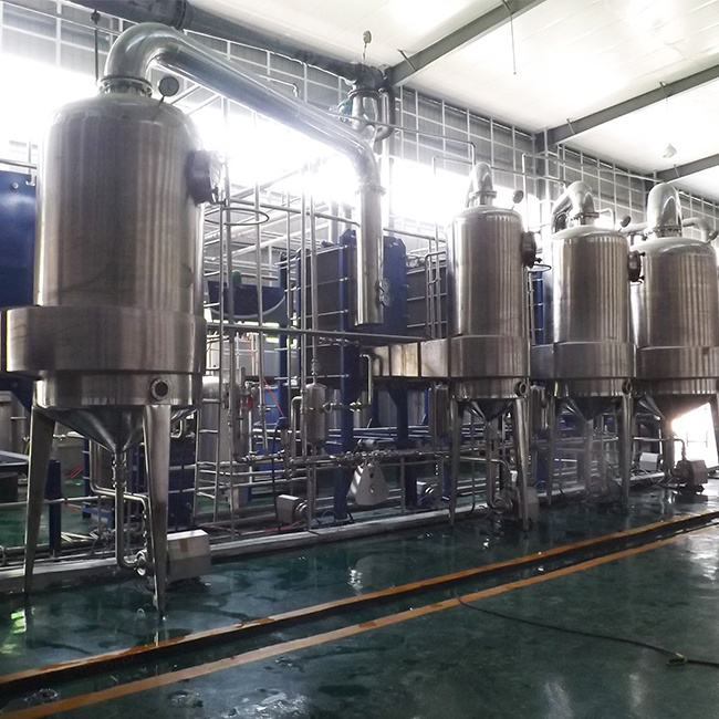 Four effect evaporator for Maltose syrup  multiple effect evaporator Systems