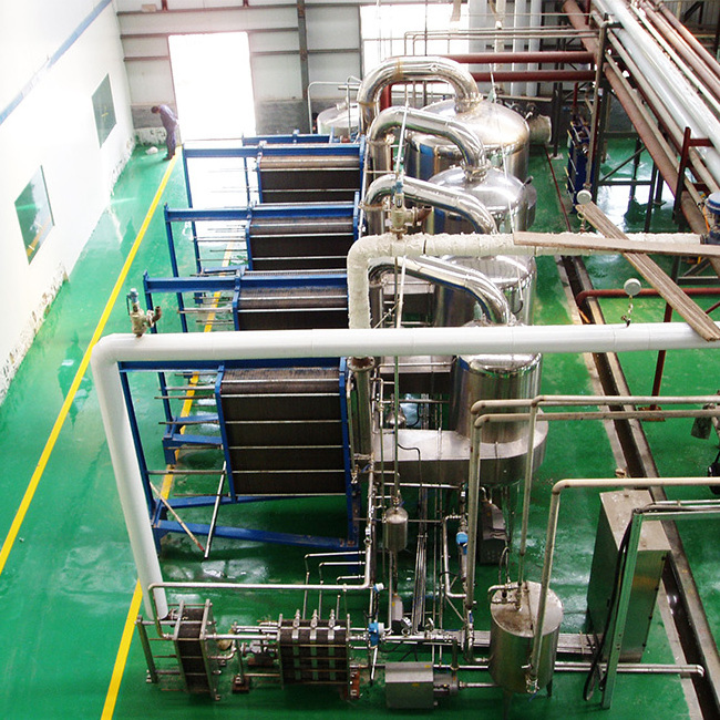 Four effect evaporator for maltose syrup  multiple effect evaporator Systems