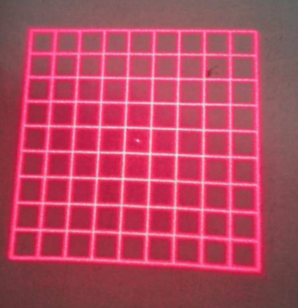 Machine Vision Robot Laser Beam Grid 10x10 Pattern 21x21 Grid or Multi Lines and Dots Laser Module Red DOE