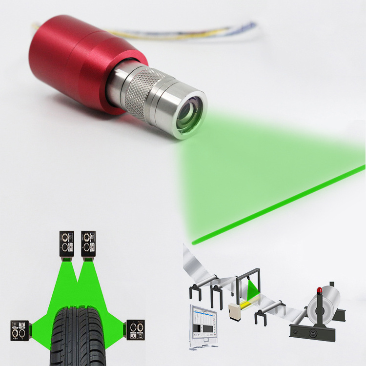 3C industry robot high power uniform line 50mW - 500mW blue laser light module 450nm