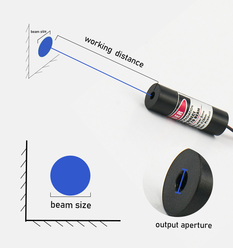 Free Logo Engraved Service 200mw 500mw 450nm 405nm Blue Dot Line Cross Laser Blue Laser