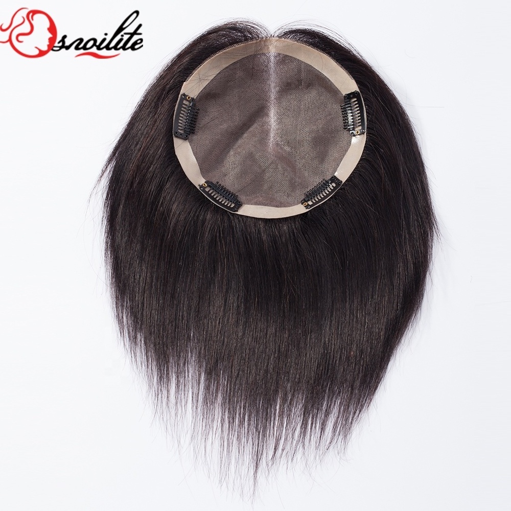 15*15cm Full Mono base 100% Human Hair Topper toupee topper Hairpiece Top Piece For Women