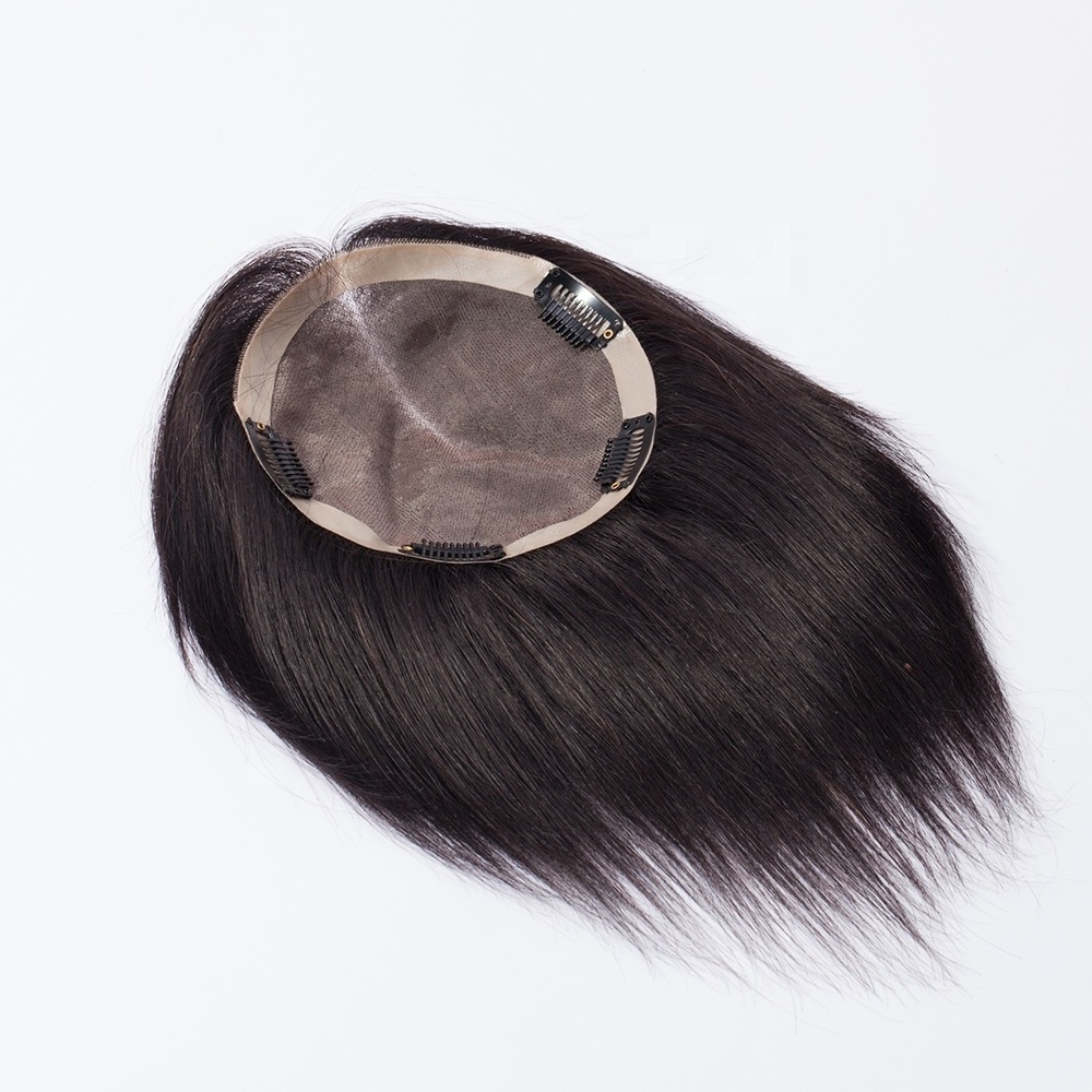 15*15cm Full Mono base 100% Human Hair Topper toupee topper Hairpiece Top Piece For Women