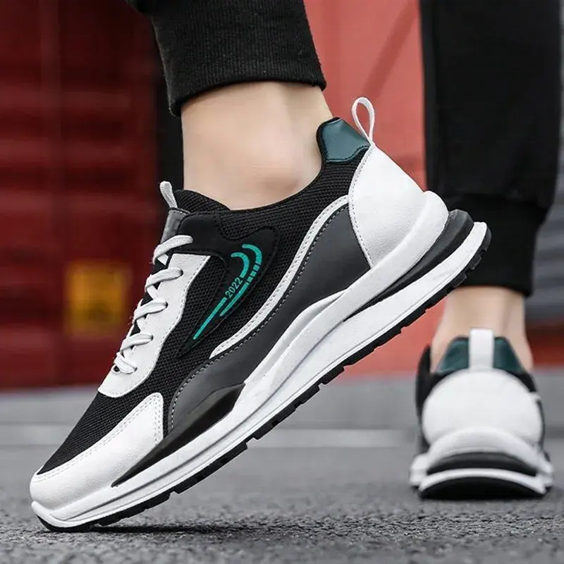 High Quality Reflective White Black Running Sport Shoes Men Sneakers Chaussure Femme