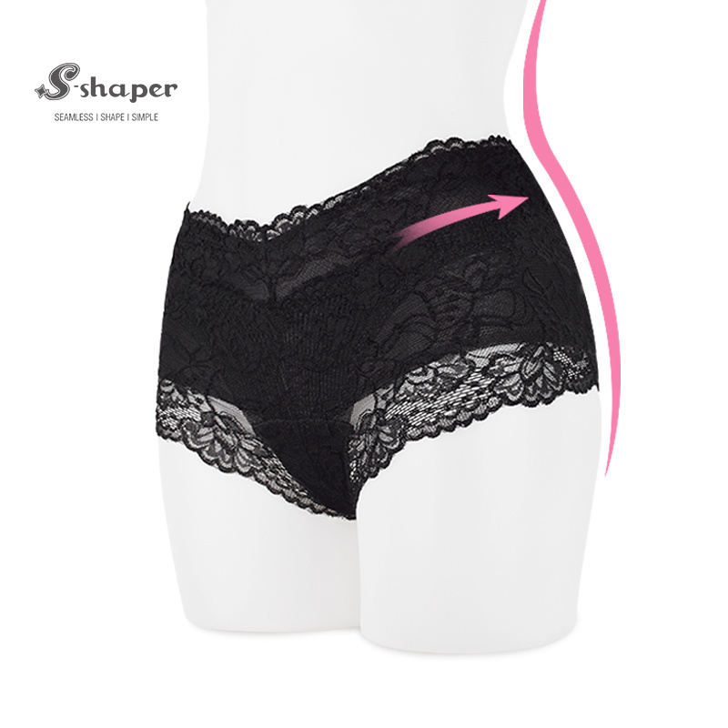 S-SHAPER Women Plus Size High Waist Lingerie Cotton Underwear Ladies Butt Lifter Fashion Sexy Lace Panties