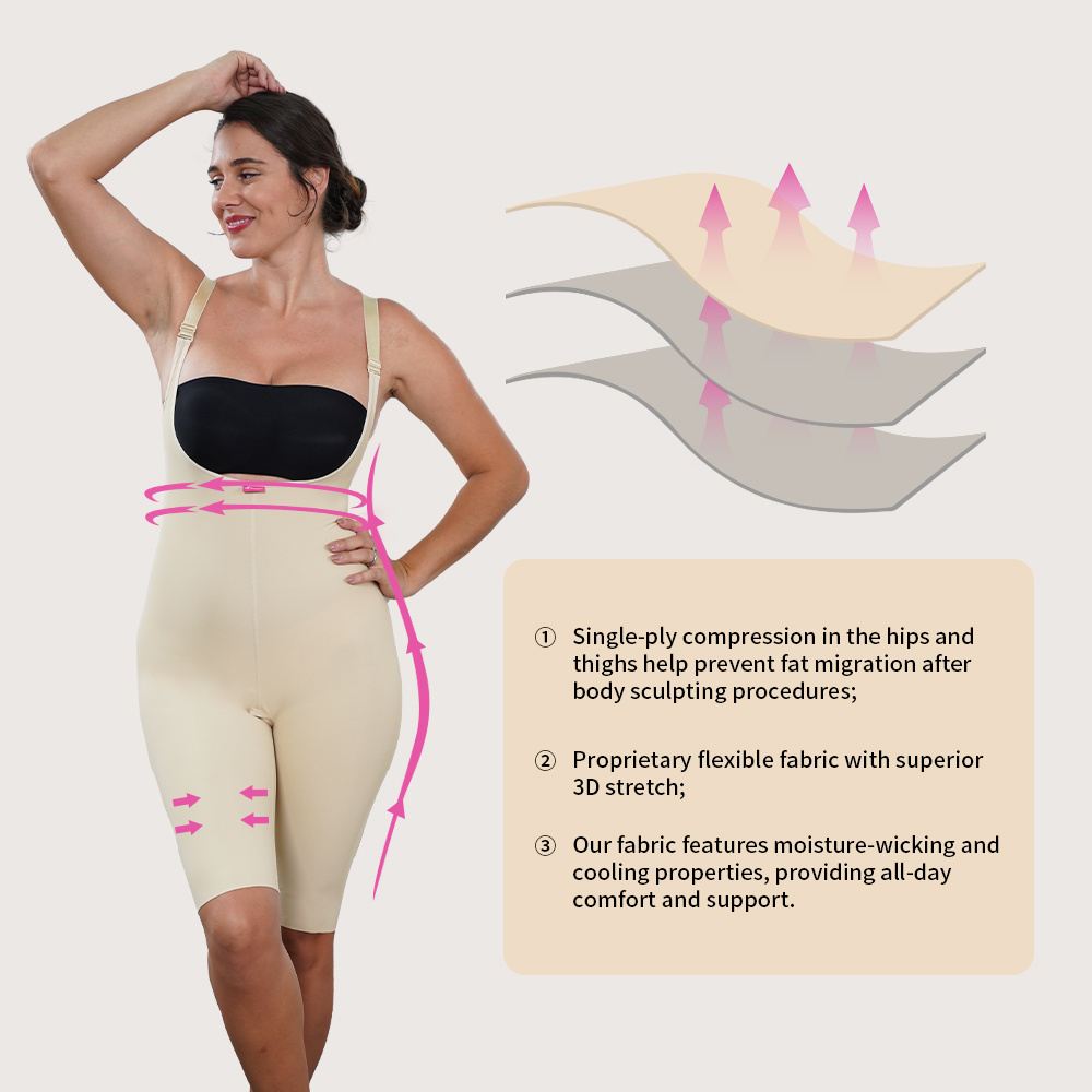 S-SHAPER Columbian Fajas Shape Wear Jumpsuit Surgical Compression Garment Post-Operative Shapewear Fat Transfer Liposuction