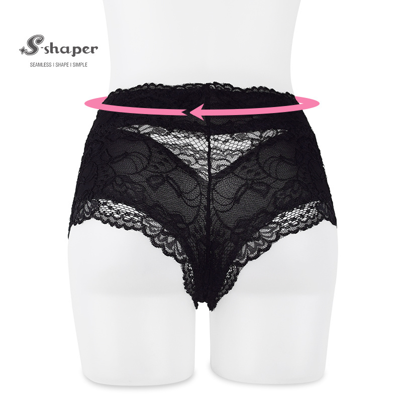 S-SHAPER Women Plus Size High Waist Lingerie Cotton Underwear Ladies Butt Lifter Fashion Sexy Lace Panties