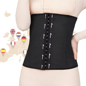 Wholesale De Tight Body Shapers Women Sexy Colombian Latex Waist Trainer 9 Steel Boned Corset