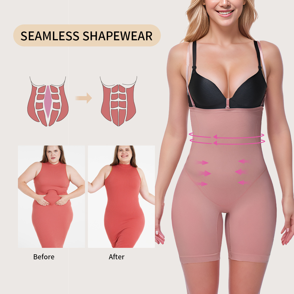 S-SHAPER Complete Faja Colombianas Full Body Plus Size Butt Lifting Slimming Tummy Control Women Shapewear Body Shaper Suits