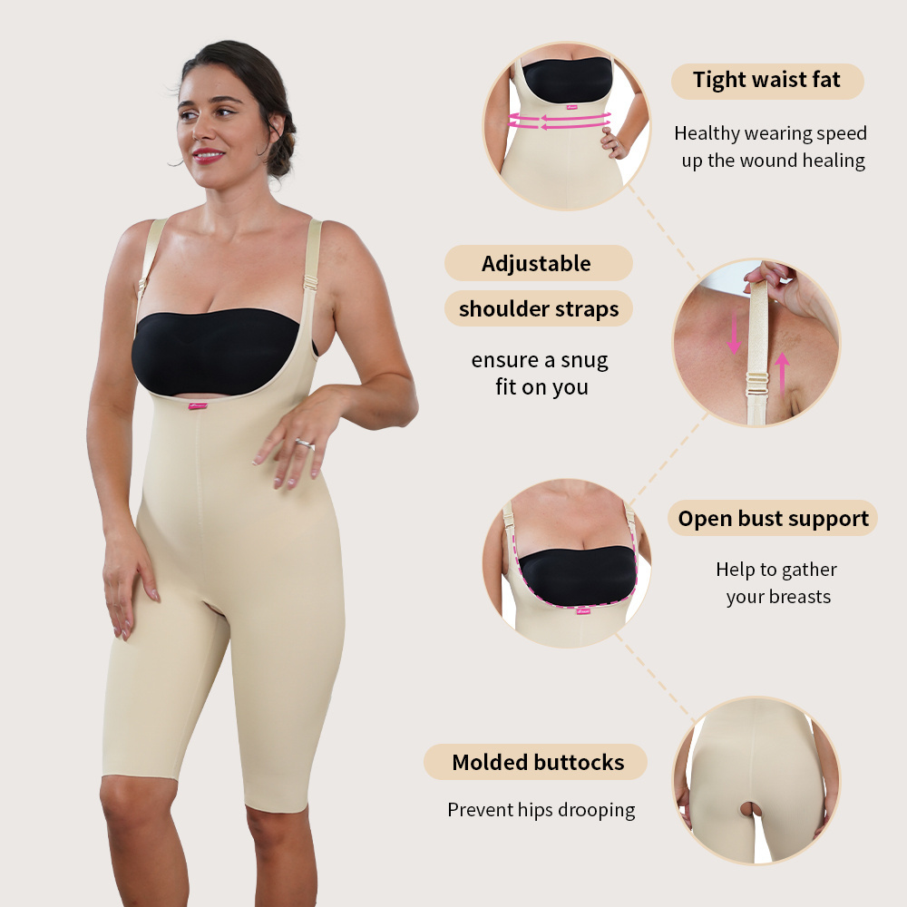 S-SHAPER Columbian Fajas Shape Wear Jumpsuit Surgical Compression Garment Post-Operative Shapewear Fat Transfer Liposuction