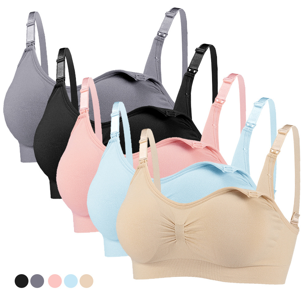 S-SHAPER High Quality Comfortable Nursing Bra Daily Pregnant Breastfeeding Bra Wireless Seamless Breast Pump Underwear For Women