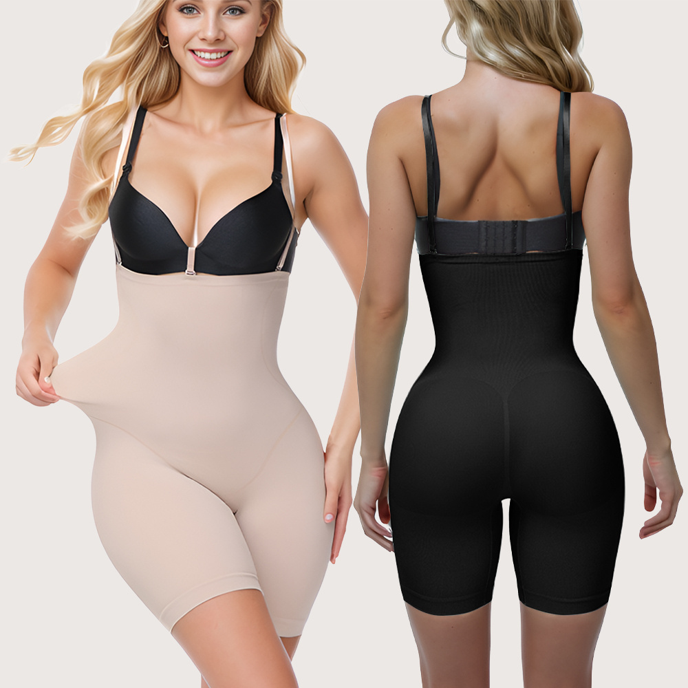 S-SHAPER Complete Faja Colombianas Full Body Plus Size Butt Lifting Slimming Tummy Control Women Shapewear Body Shaper Suits