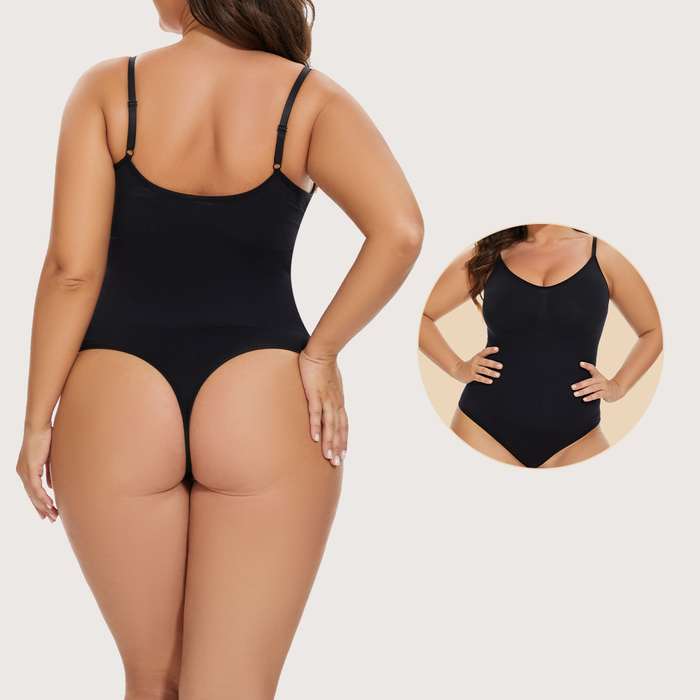 S-SHAPER Sleeveless Shapewear Playsuits Bodysuits Thong Seamless Bodycon Plus Size Lucky Label Rompers One Piece Women Jumpsuits