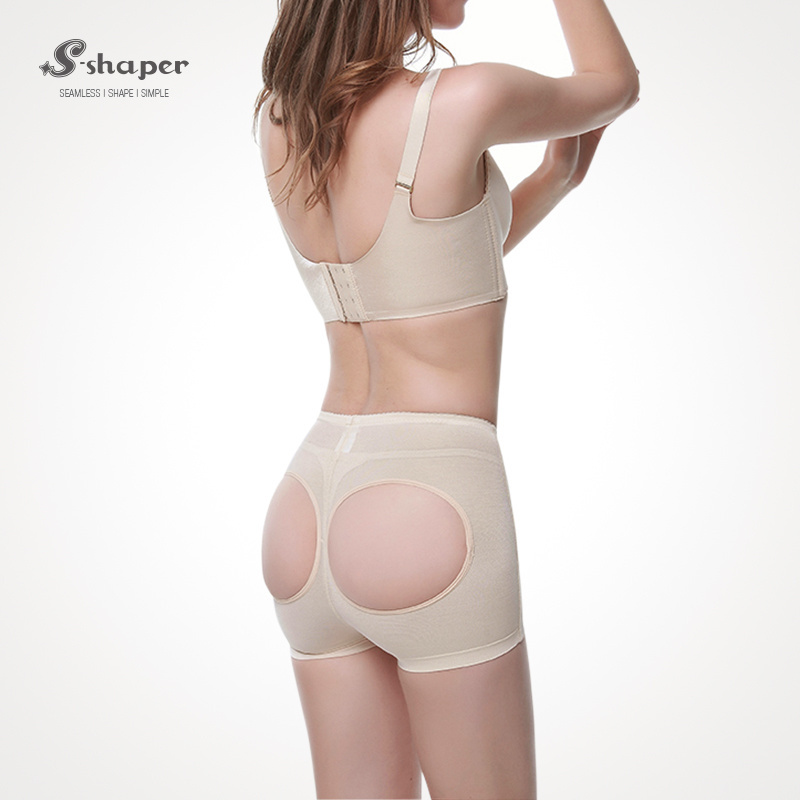 S-SHAPER Women's Sexy Butt Lifter Pants Booty Bra Invisible Butt Lift Shaper Tummy Control Panties