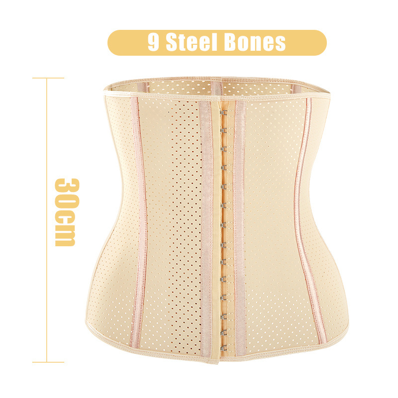 Wholesale De Tight Body Shapers Women Sexy Colombian Latex Waist Trainer 9 Steel Boned Corset