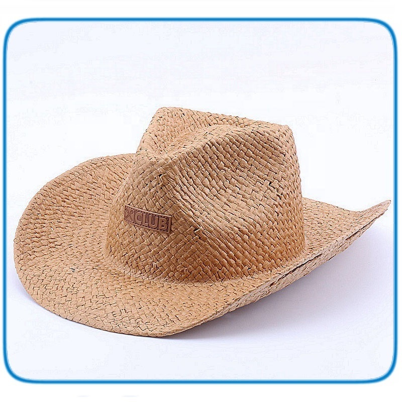 S-UNION Promotion good quality summer sun custom decoration cowgirl hats and mens straw cowboy hats for sale