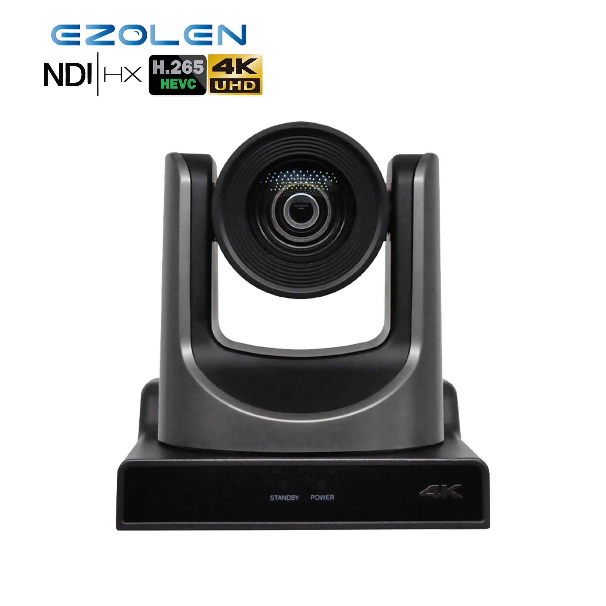 EZOLEN 4K NDI | HX 20X UHD HD SDI PTZ Camera Video Professional IP NDI Camera for Broadcasting Video Conferencing Solution