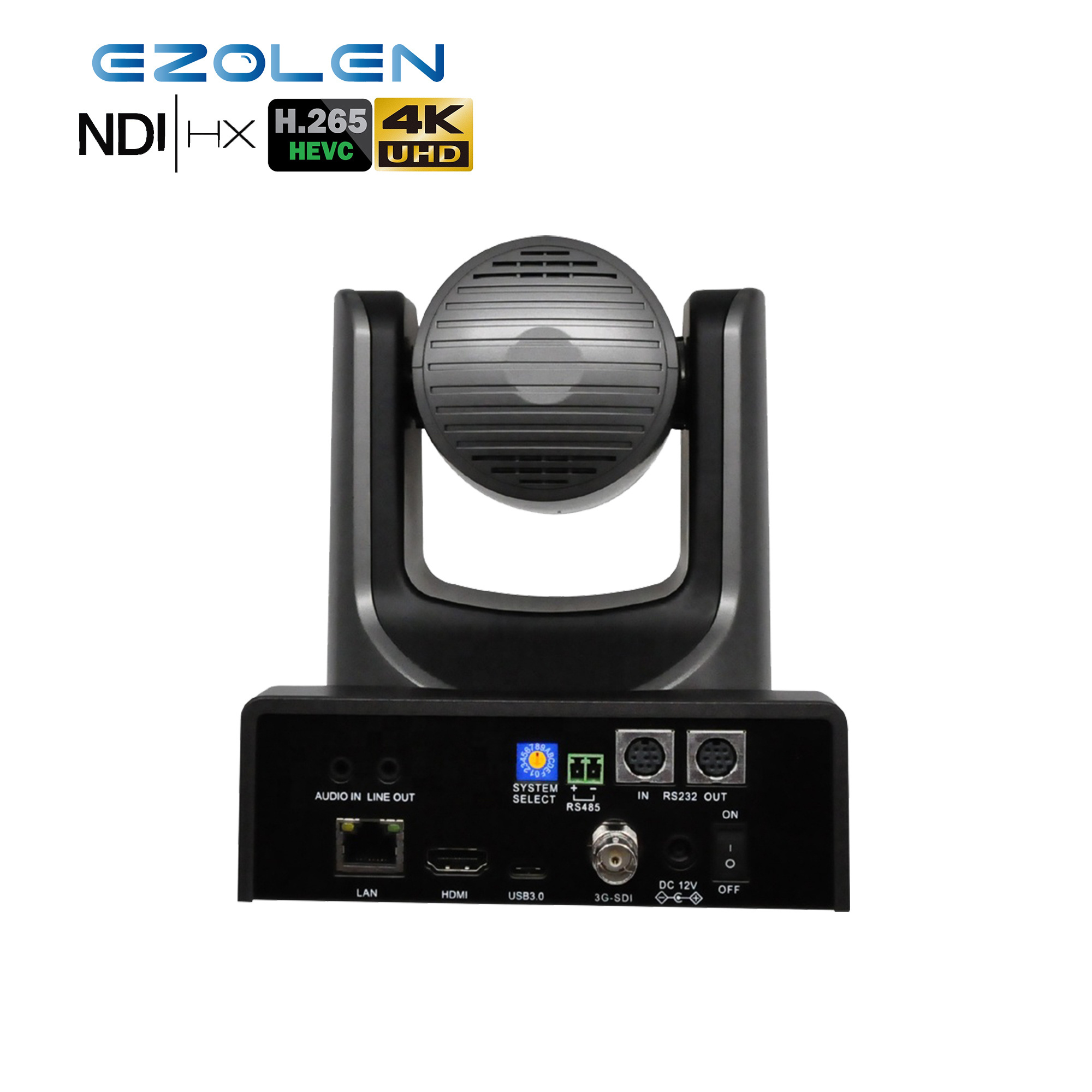 EZOLEN 4K NDI | HX 20X UHD HD SDI PTZ Camera Video Professional IP NDI Camera for Broadcasting Video Conferencing Solution