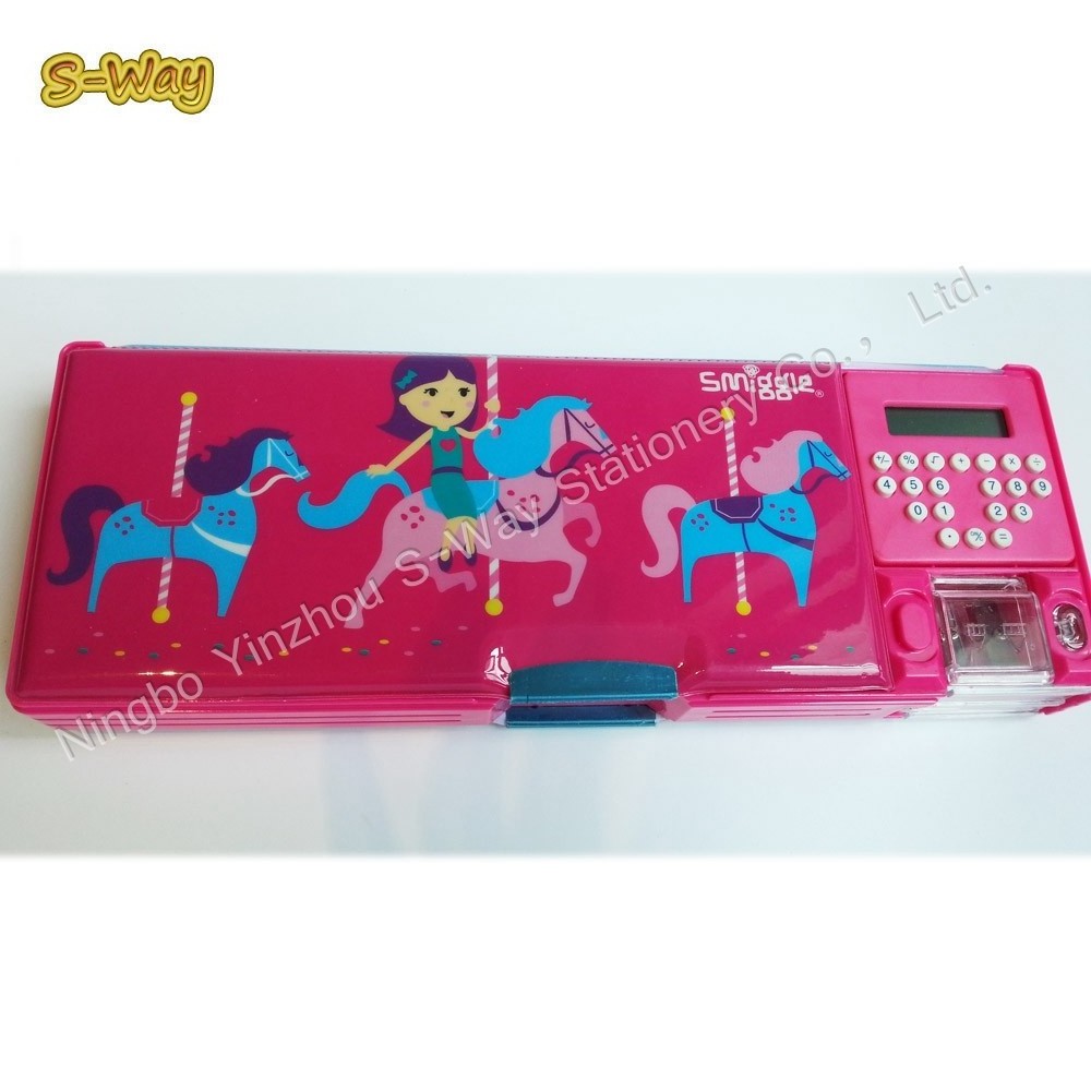 China school stationery free samples pencil box with password/pencil cases