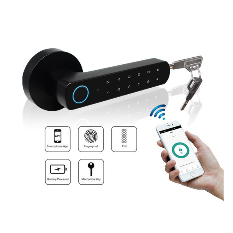 fingerprint Smart Lock Door Card Key Apartment Intelligent Door Lock With Password Tuya APP