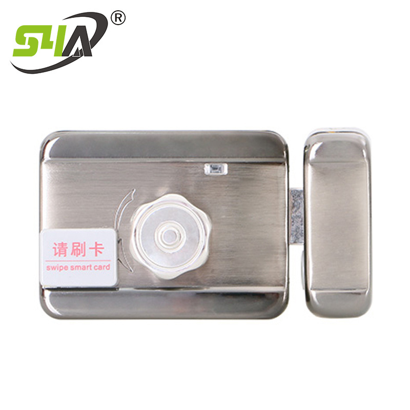 Intelligent Electric Gate Lock 12V Access Control Security Door Antique Electronic Electric Rim Lock