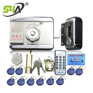 Intelligent Electric Gate Lock 12V Access Control Security Door Antique Electronic Electric Rim Lock