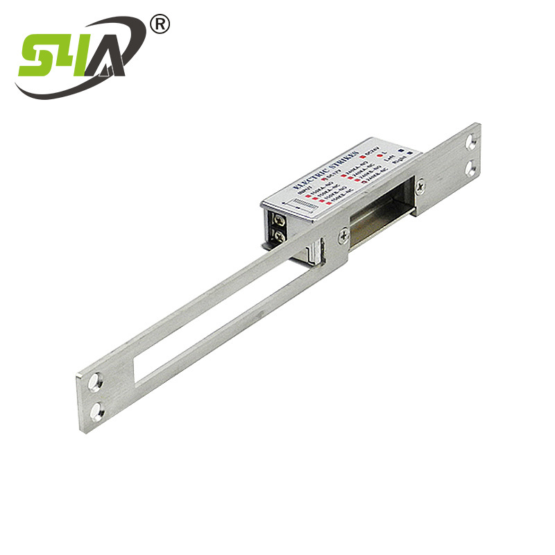 High Security Electric Door Strike With Stainless Steel Plate And Zinc Alloy Housing