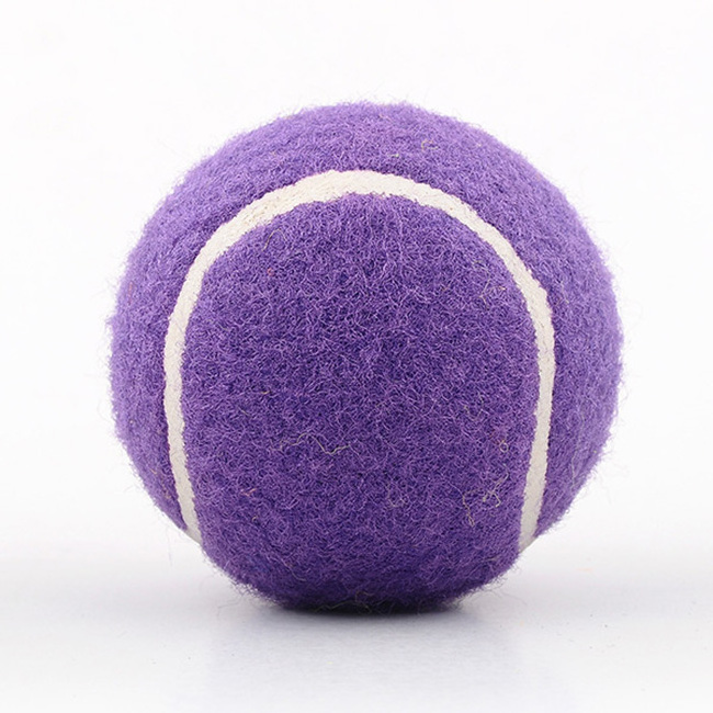 Purple color Tennis ball custom tennis ball with quality rubber  / Customize logo and color