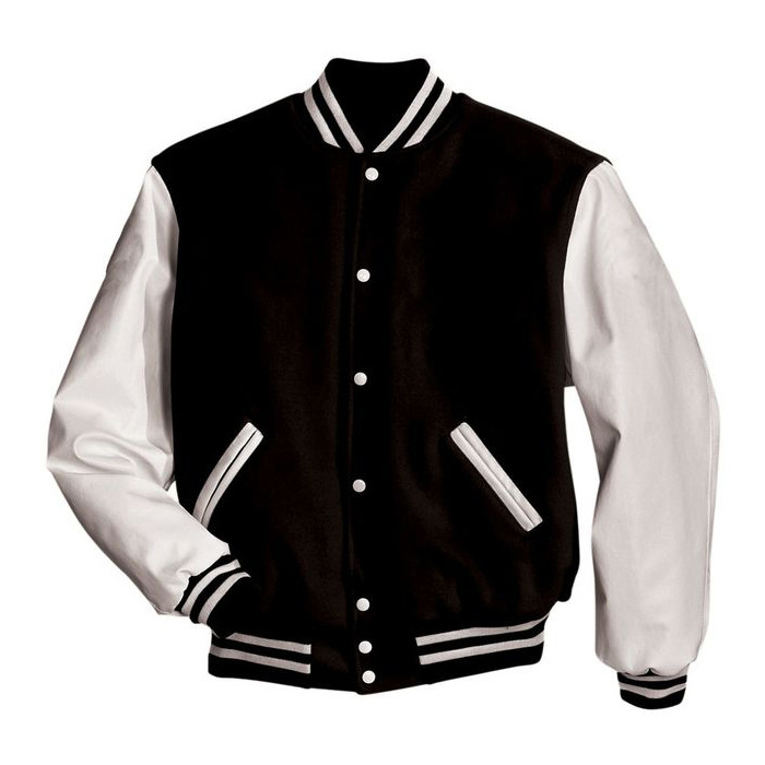 Red and White Letterman jacket with white sleeves high quality letterman jacket with comfortable feel OEM Customized