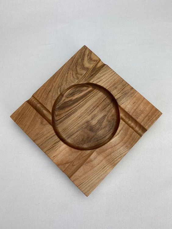 Interior Useful Cigar Tray For Ash Smoking Accessories Wooden Ashtray Personalized Small Pocket Cigarette ashes Tray