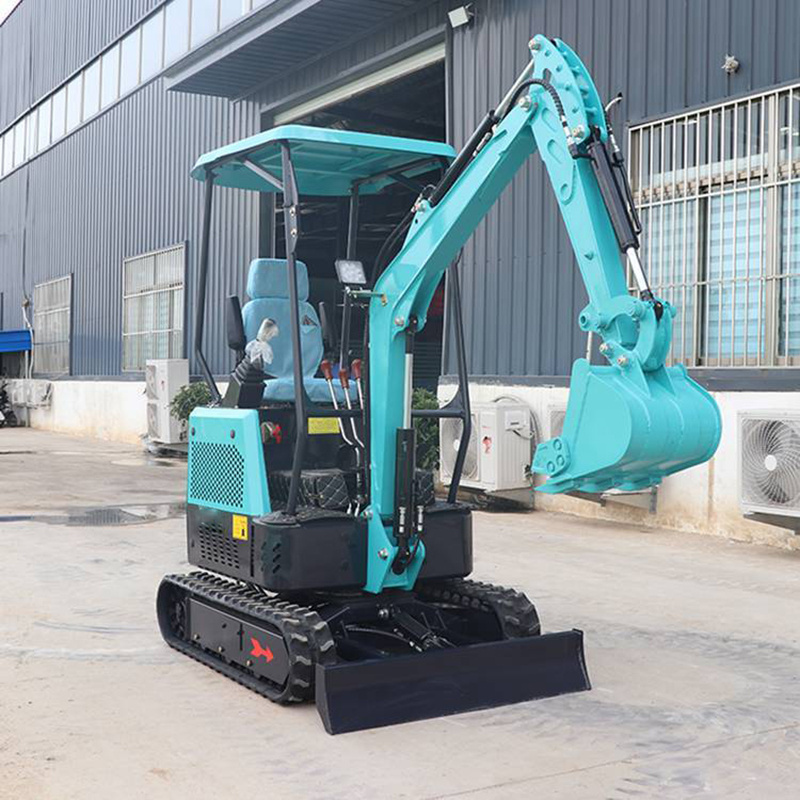 Mini digger with lawn mower soil digger machine 0.8 ton  mini digger rubber mini excavator