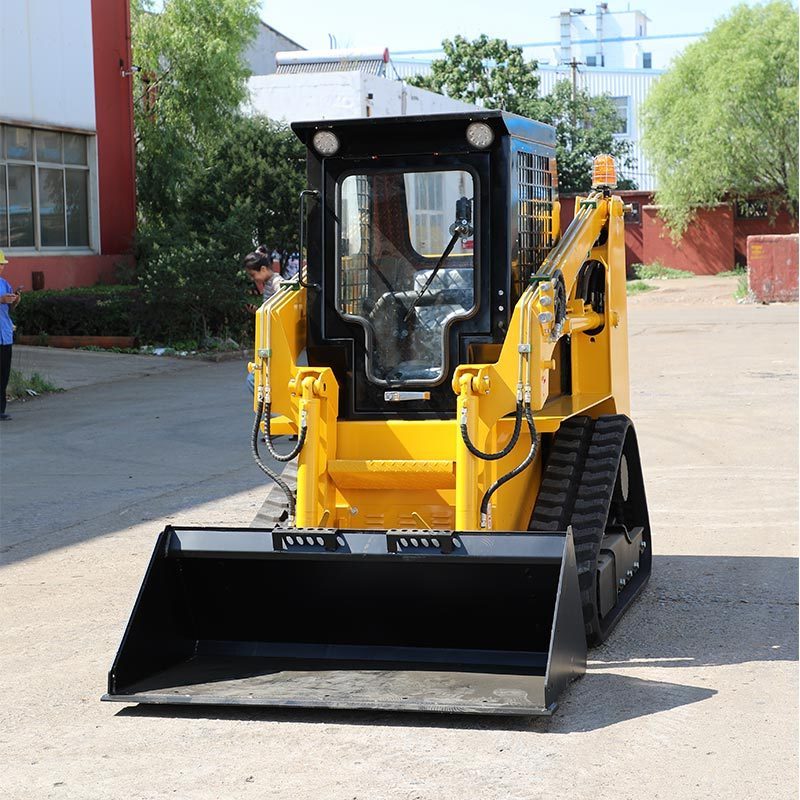 Tracked skid steer with bucket pallet forks for skid steer skid steer snow machine