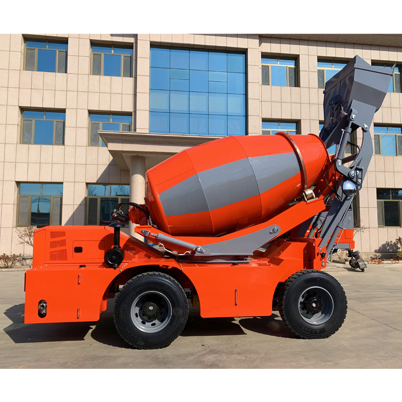 9500 KG Mobile Concrete Mixer self loading concrete mixer truck Self Loading Portable Concrete Mixer With Pump