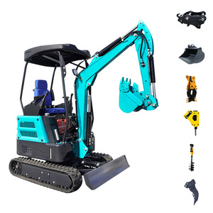 Mini digger with lawn mower soil digger machine 0.8 ton  mini digger rubber mini excavator