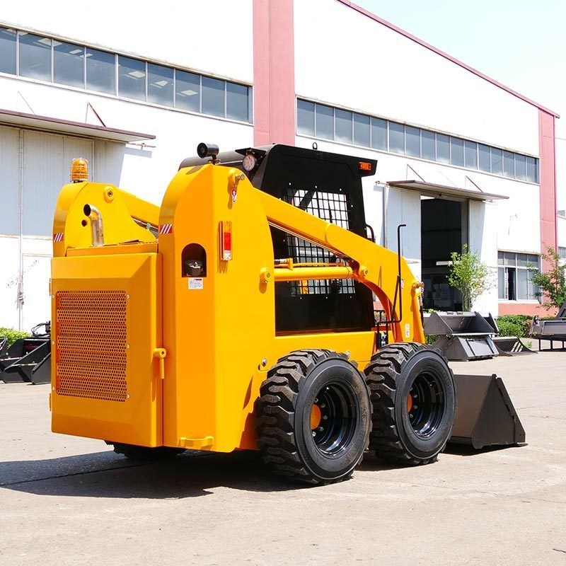 Tracked skid steer with bucket pallet forks for skid steer skid steer snow machine